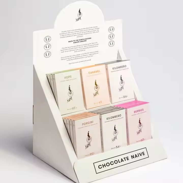 Aangepaste kartonnen vitrines 