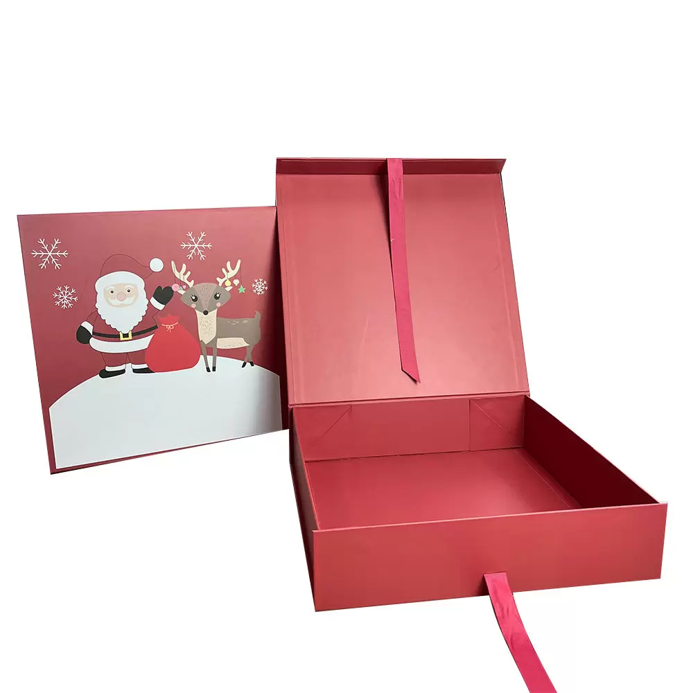 Magnetische kerstcadeaudoos