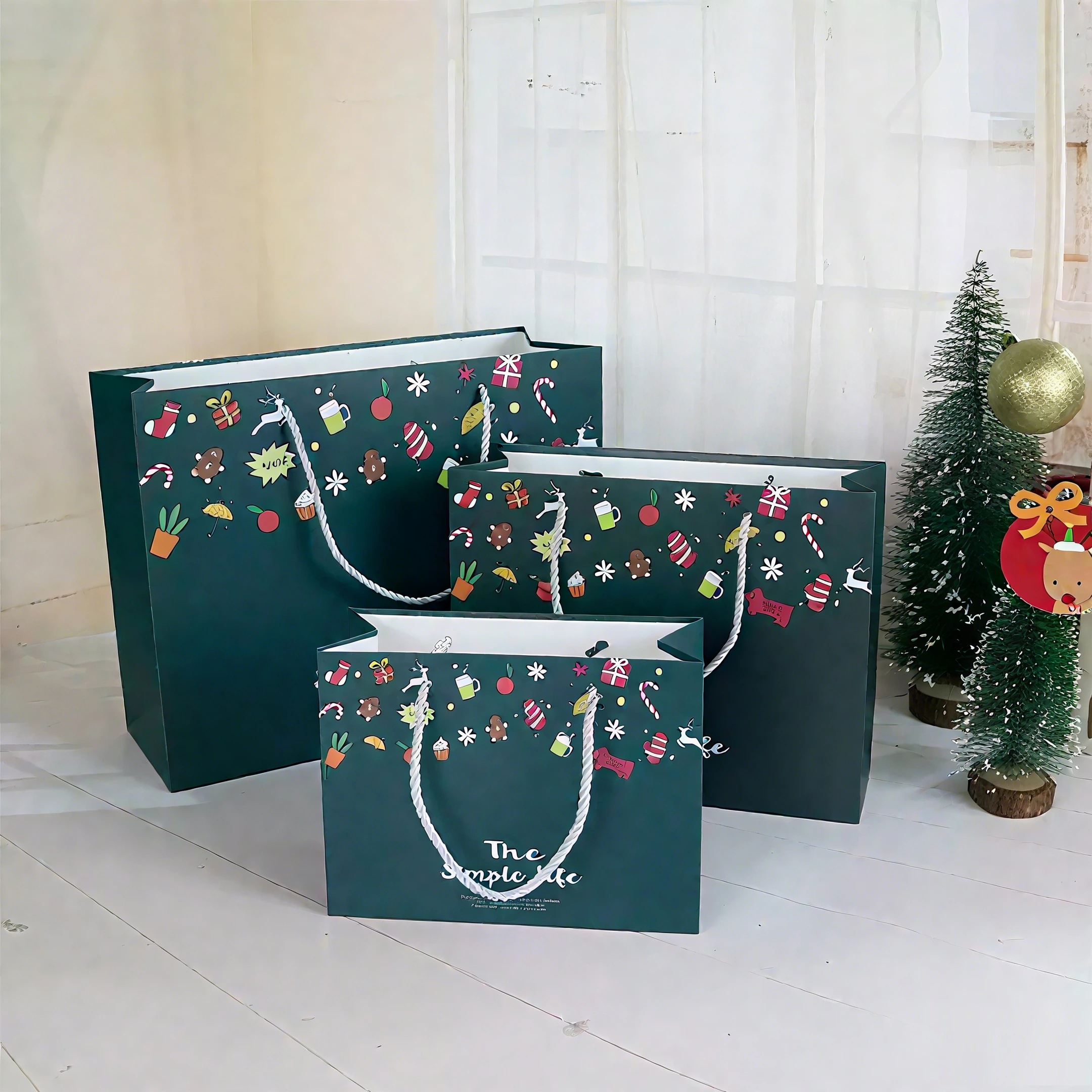  Kerstpapieren kerstzakken 