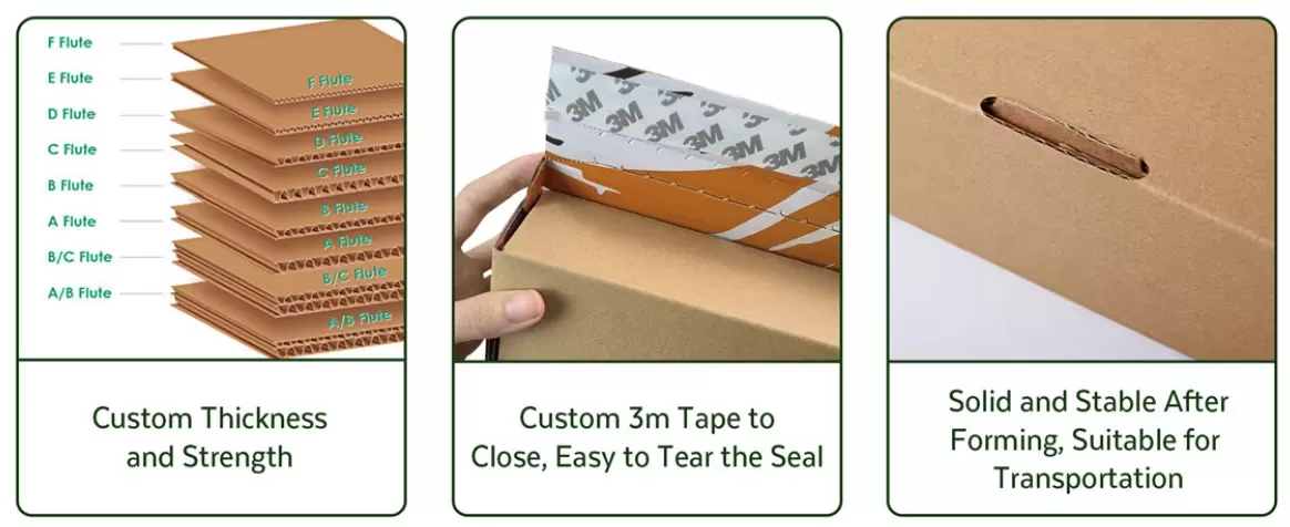 Dubbelwandige golfkartonnen dozen